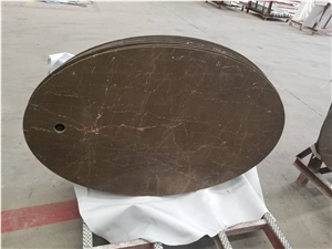 Factory Direct Brown Marble Dining Table for Sale