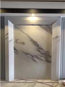 Factory Direct Custom Polished Ink White Marble