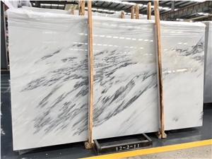 Factory Direct Custom Polished Ink White Marble