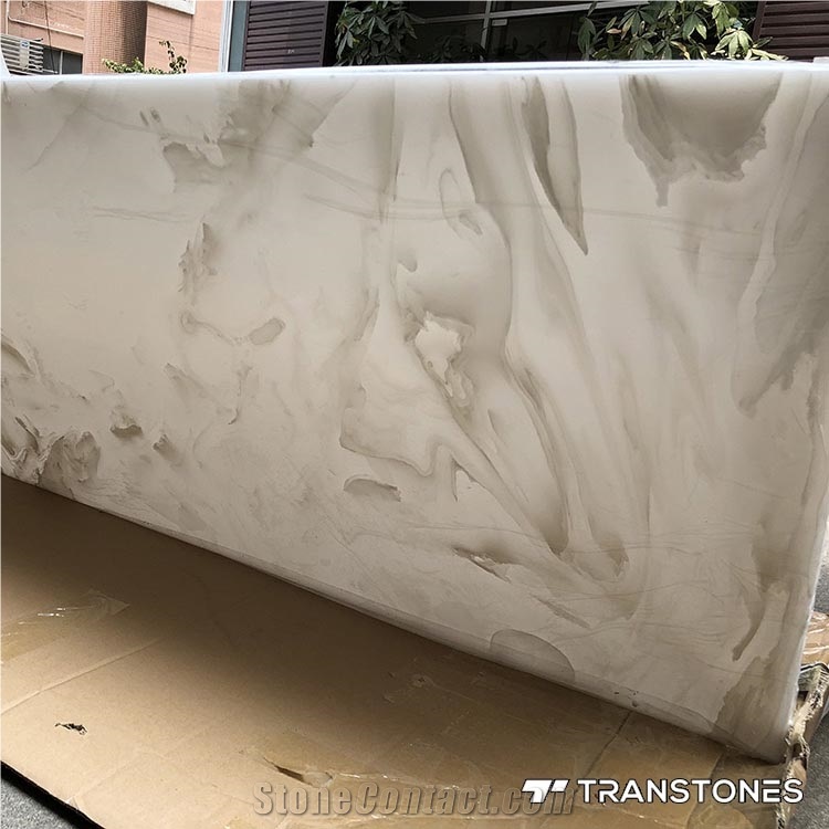 Faux Resin Panels White Snow Alabaster Sheet