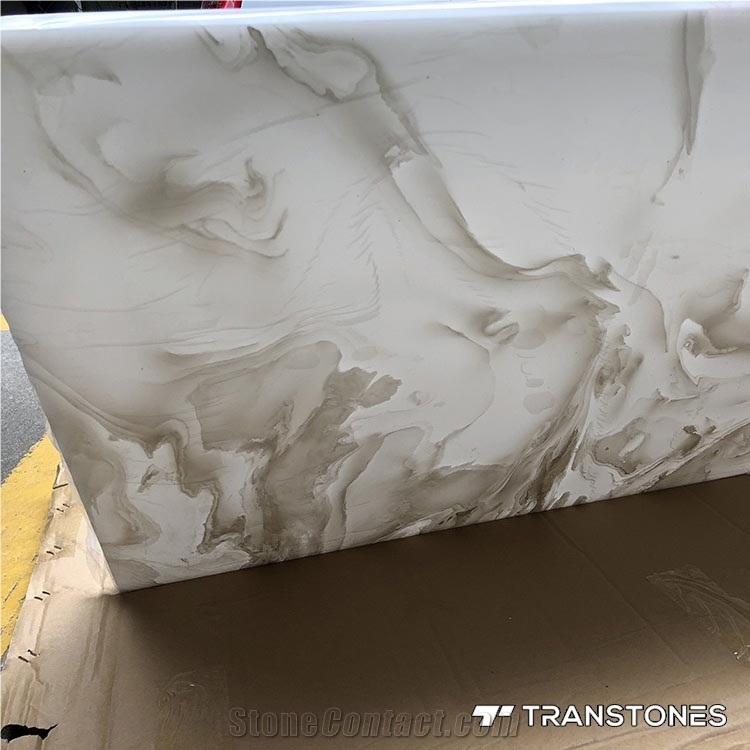 Faux Resin Panels White Snow Alabaster Sheet