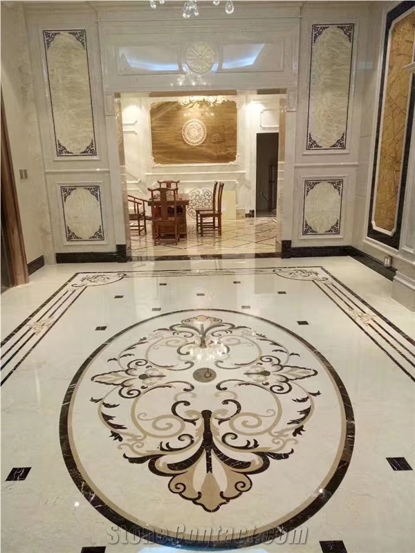 Floor Decorative Waterjet Medallions Entrance