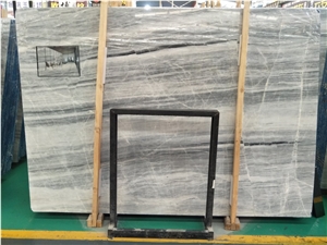 Florent Wood Grain Polished Grey Marble Slab