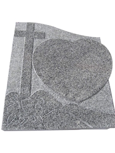 French Style Stone Grinding Memorial Headstone