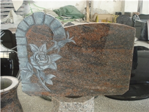 French Style Stone Grinding Memorial Headstone