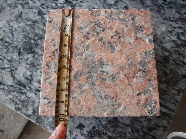 G562 Maple Red Granite Cubes Flamed for Sale