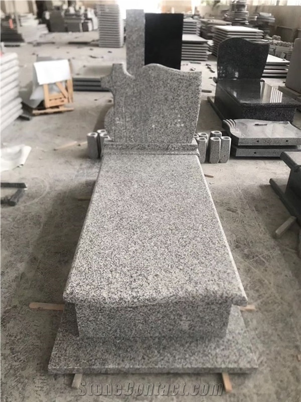 G623 Grey Granite Poland Style Tombstone