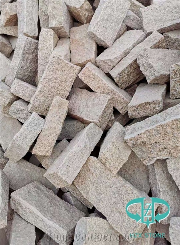 G682 Yellow Granite for Cubes/Paving Natural Stone