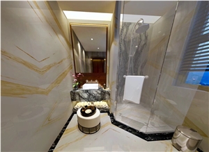 Golden Ariston White Marble Bathroom Wall Tiles
