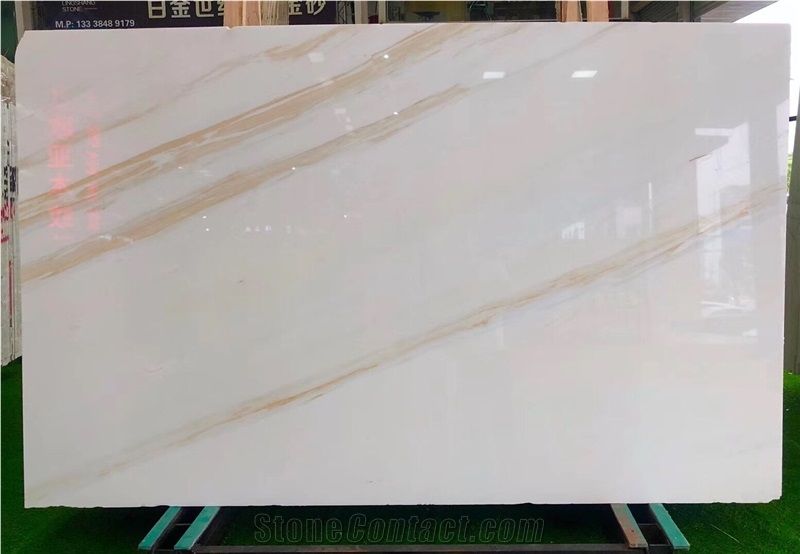 Golden Ariston White Marble Kitchen Wall Tiles from China
