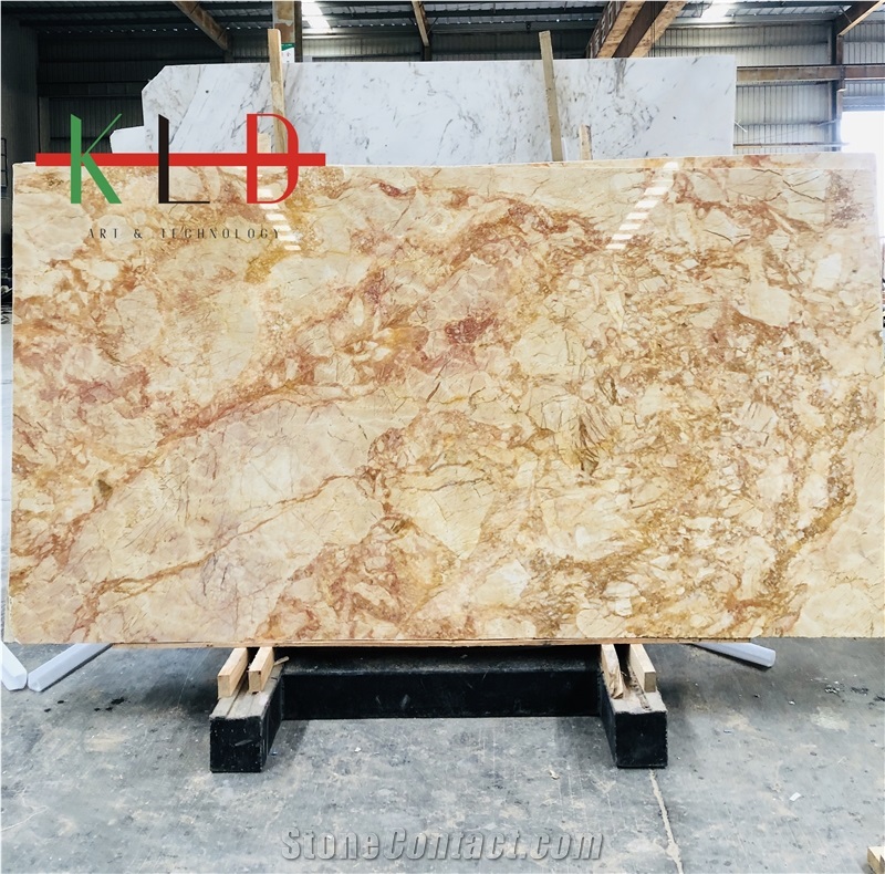 Golden Phoenix Marble Slabs for Background Wall