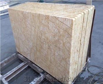 Golden Spider Marble Cut to Size Tiles