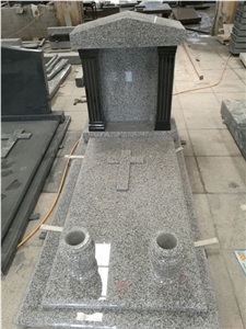 Granite Color French Western Style Tombstones
