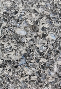 Granite Look Blue Pearl Quartz Stone Slab & Tiles