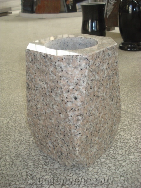 Granite Monument Headstone Memorial Vase