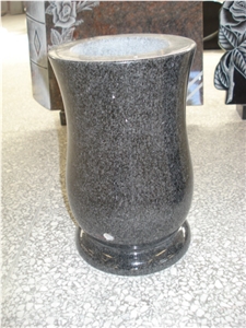 Granite Polished Cemetery Funeral Vase