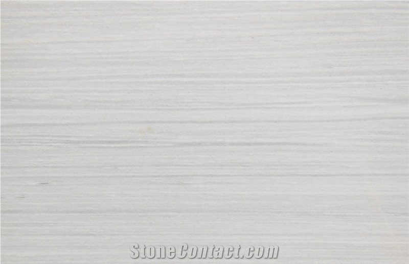 Greek White Wood Marble Polished Tile Slab