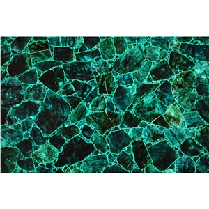 Green Agate Semiprecious Stone