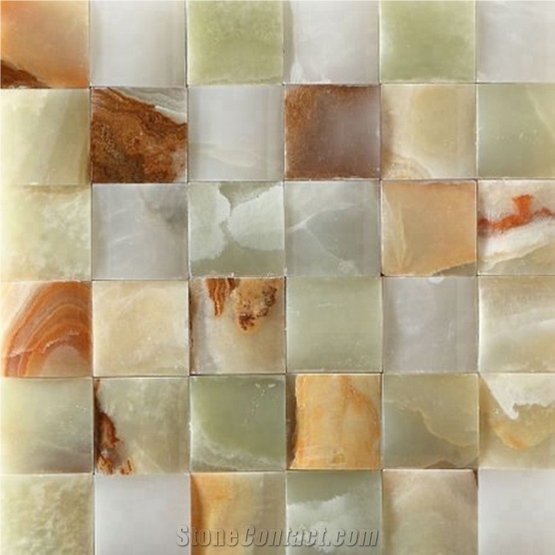 Green Onyx Mosaic Tiles for Wall