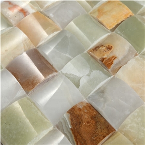 Green Onyx Mosaic Tiles for Wall