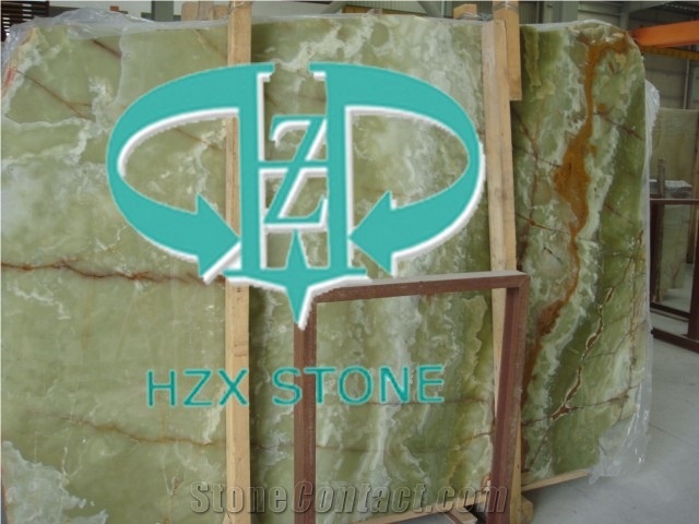 Green Onyx Stone for Big Slab, Wall Tile