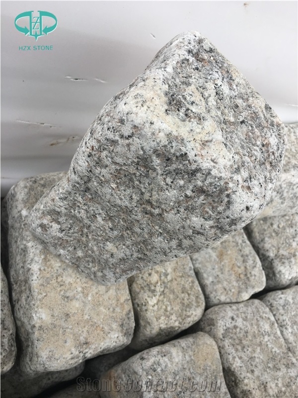 Grey Cobble Stone Cube Stone