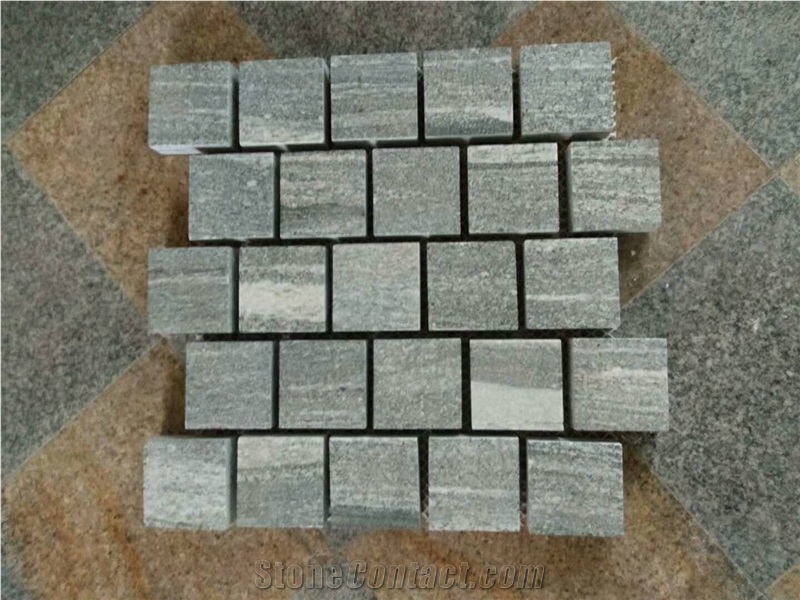 Grey Landscape Stone Cube Stone
