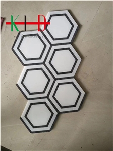 Hexagon Pattern Floor Mosaic Backsplash Mosaic