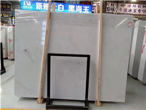 Hibiscus White Marble Floor Tile 600x600