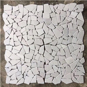 High Quality Natural Stone Irregular Pebble Mosaic