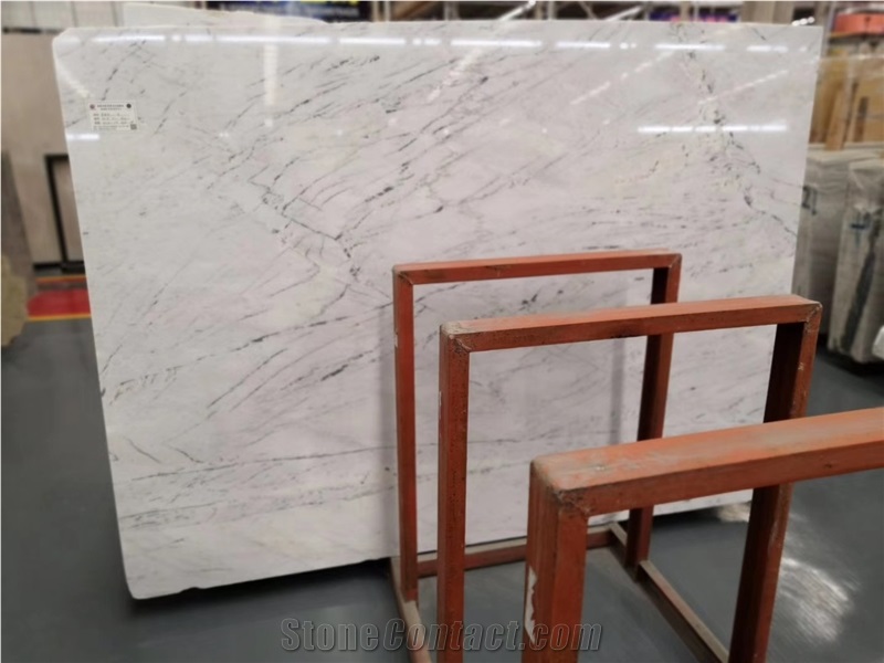 High Quality New Snow White Marble Slab Tile
