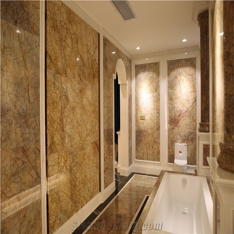 High Quality Violet Gold Marble Walling Tiles