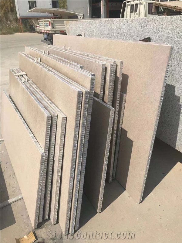Indian Sandstone Aluminum Honeycomb Backed Wall Panels