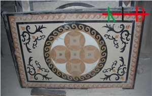 Interior Decoration Water-Jet Marble-Tiles Mosaics