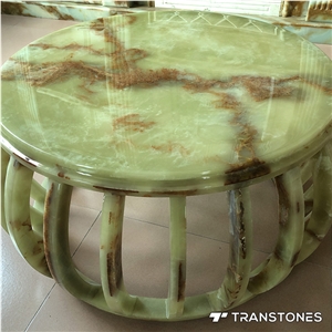 Interior Furniture Translucent Faux Onyx Chair