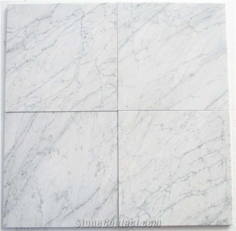 Italian Carrara White Marble Tile 60x60cm