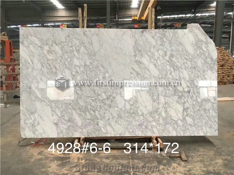 Italy Bianco Carrara Venato White Marble Slabs