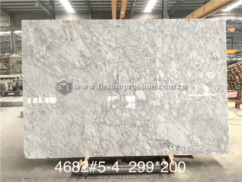 Italy Bianco Carrara Venato White Marble Tiles