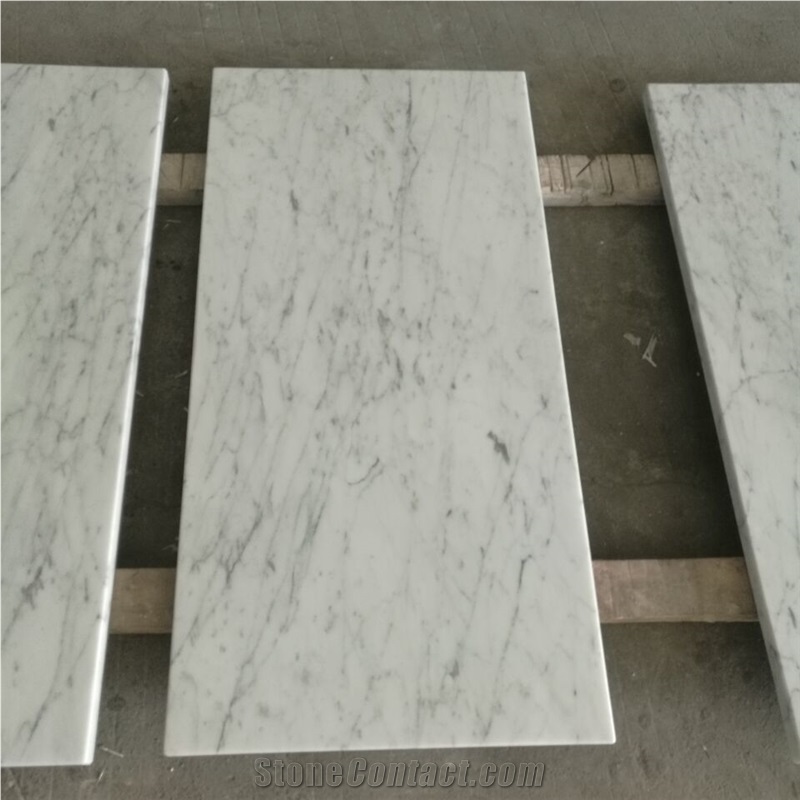 Italy Carrara White Marble Cafe Table Tops