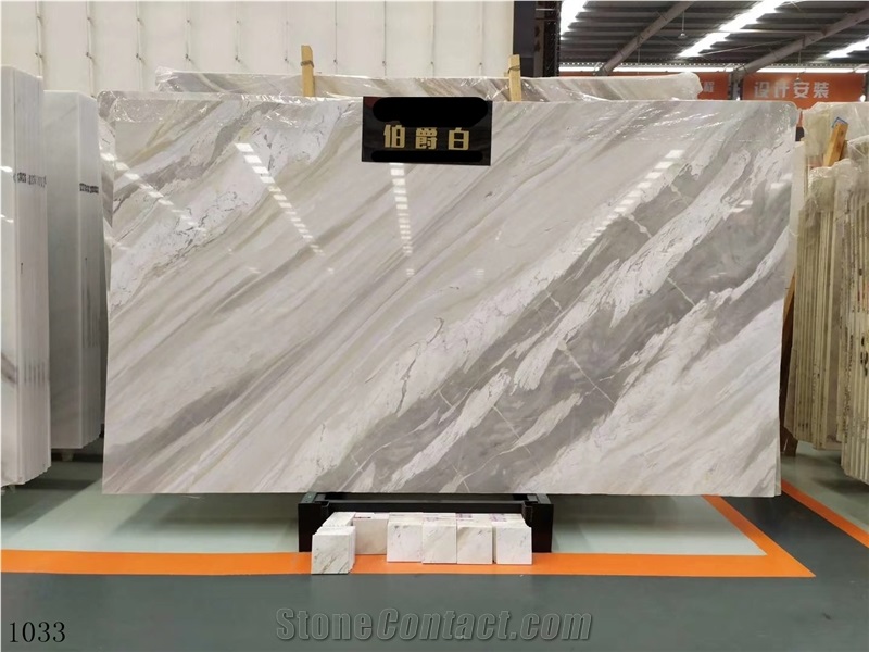 Italy Earl White Marble Slab Wall Floor Tiles Used