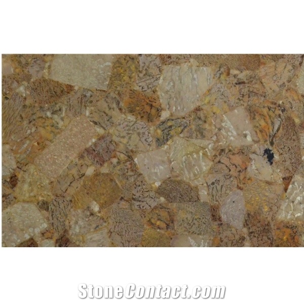 Leopard Pint Transparent Semiprecious Stone Slabs