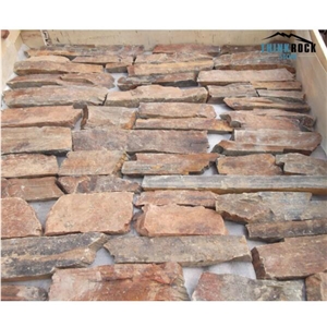 Lightweight Stone Wall Natural Rusty Slate Stone