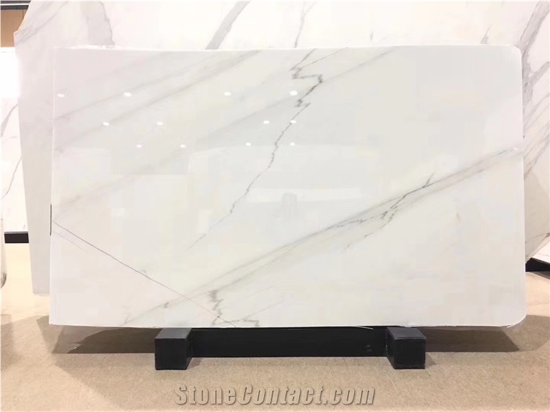 Linken White Marble Cheap Price White Marble Slab