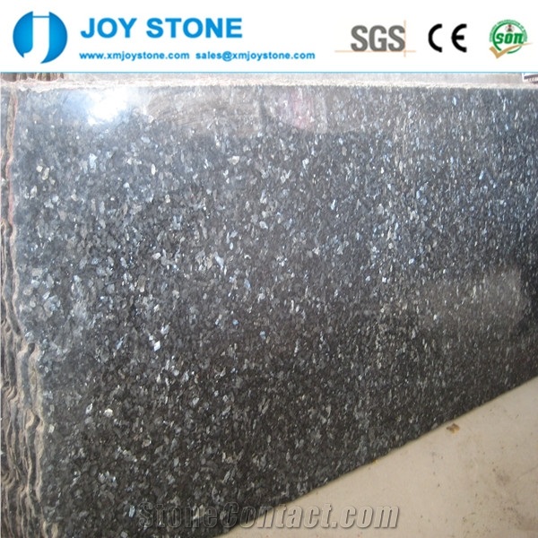 Low Price Polished Light Pear Black Granite Slabs