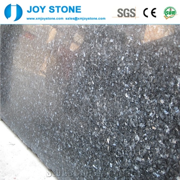Low Price Polished Light Pear Black Granite Slabs