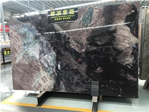 Luxury Sea Wave Purple Marble Slabs for Project