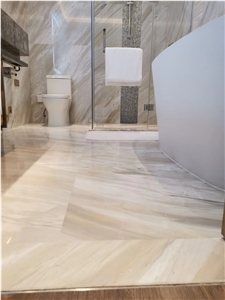 Malaysia Qamar Pearl White Marble Slabs Tiles