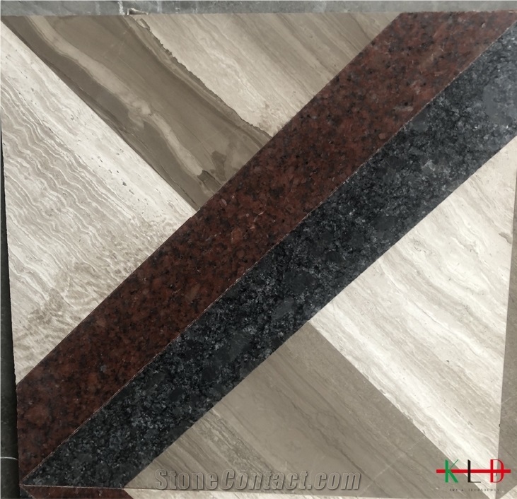 Marble Mix Granite Waterjet Floor Tiles