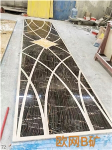Marble Waterjet Pattern Interior Flooring Used