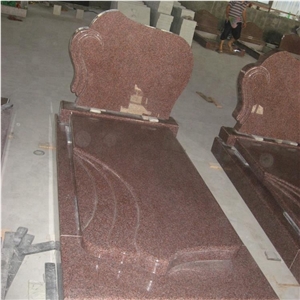 Medium Companion Red Granite Memorial Headstone